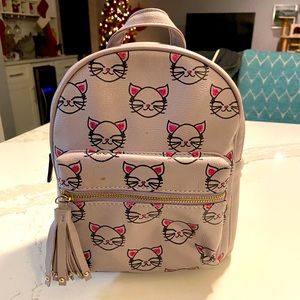 Kohl’s Purple Sparkle Cat Backpack Purse
